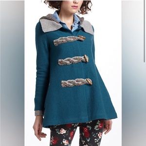 Cozy Anthropologie knit jacket; EUC, sz S
